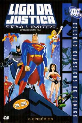 Desenho Liga da Justiça Sem Limites 1ª até 5ª Temporada Torrent